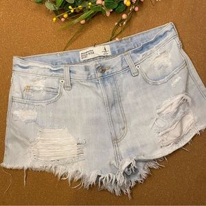 Abercrombie & Fitch High Rise Short Womens size 4 Ripped
